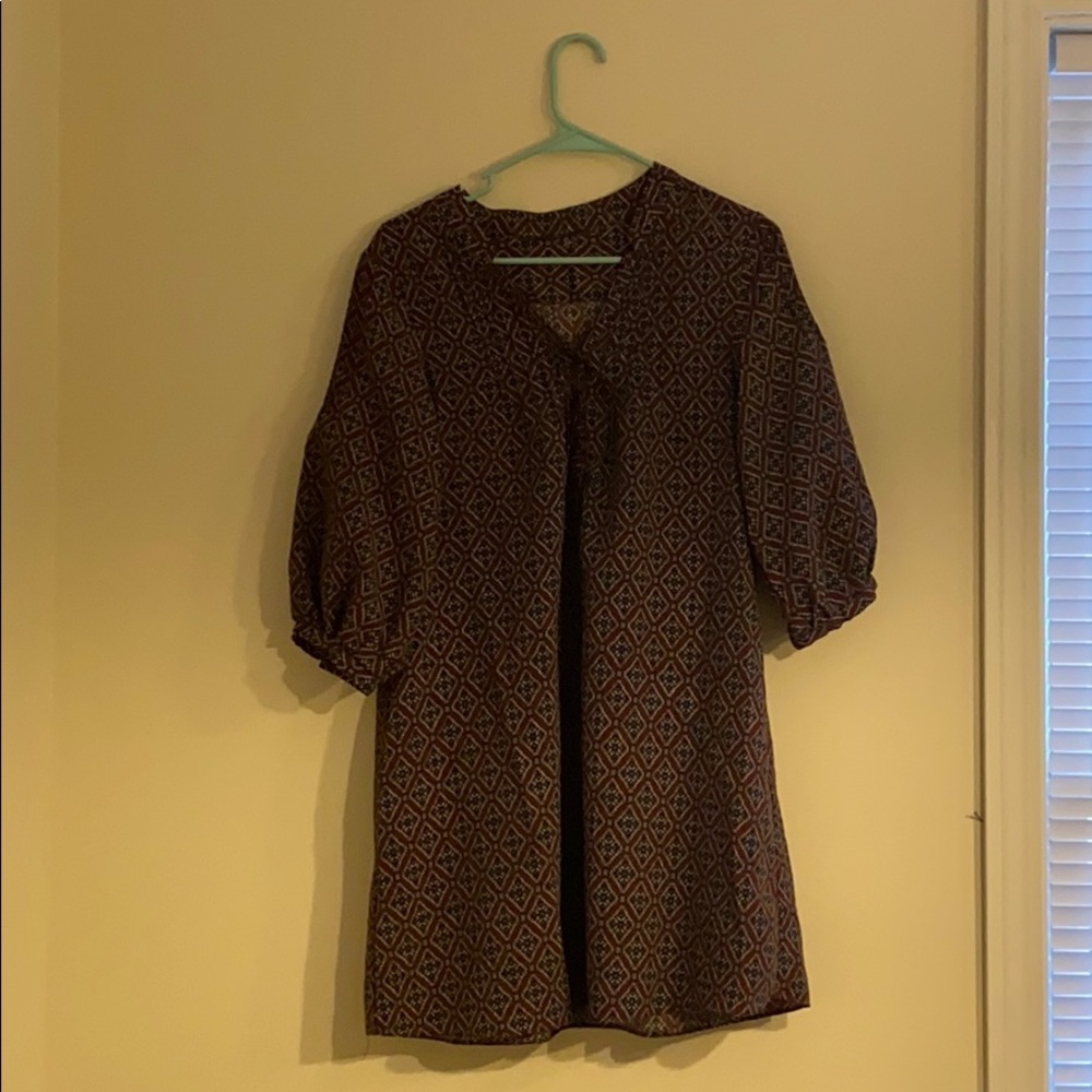 Abstract Print Dress